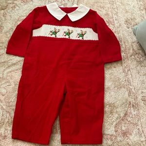 Dancing elves velvet Christmas outfit